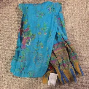 NWT printed wool Anthropologie scarf